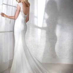 White One Bridal FIANA Pronovias Wedding Dress Mermaid Lace Cap Sleeve Gown 9 White One Bridal FIANA Pronovias Wedding Dress Mermaid Lace Cap Sleeve Gown