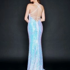 Corset Dresses Nina Canacci 6571 Long Straight Prom Pageant Gown