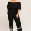 Johnathan Kayne For Sydneys Closet JK 2014 Plus Size Jumpsuit Off The Shoulder Jumpsuits & Rompers