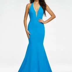 Ashleylauren Ashley Lauren 11121 Halter Neckline Prom Dress Evening Gown