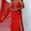 In Stock Johnathan Kayne Sydney's Closet JK2218 Size 14 Maverick Prom Dress With Cape JK 2218