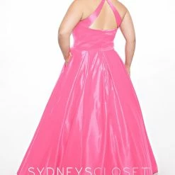 Discontinued Sydneys Closet SC 7293 Scoop Neckline Open Back A Line Prom Dress Satin Long Formal Long Sleeve Dresses 22 Discontinued Sydneys Closet SC 7293 Scoop Neckline Open Back A Line Prom Dress Satin Long Formal Long Sleeve Dresses
