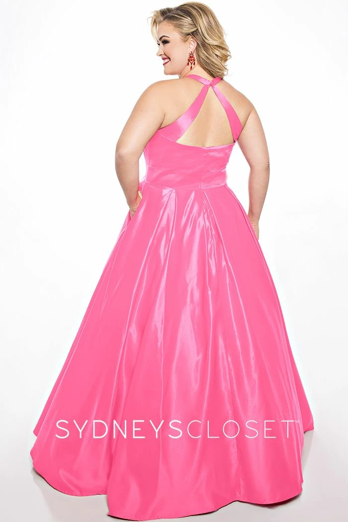 Discontinued Sydneys Closet SC 7293 Scoop Neckline Open Back A Line Prom Dress Satin Long Formal Long Sleeve Dresses 10 Discontinued Sydneys Closet SC 7293 Scoop Neckline Open Back A Line Prom Dress Satin Long Formal Long Sleeve Dresses