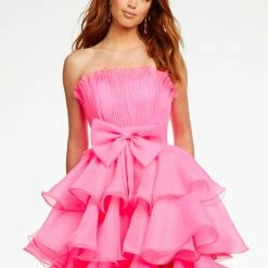 Ashleylauren Ashley Lauren 11155 Strapless Tiered Ruffle Ball Gown Prom Dress Pageant Gown Ballgown Dresses