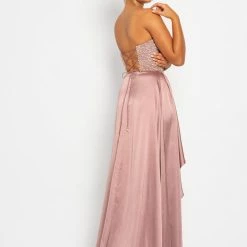 Discontinued Corset Dresses Johnathan Kayne 2235 Plunging Sweetheart Neckline Prom Dress Embellished Slit