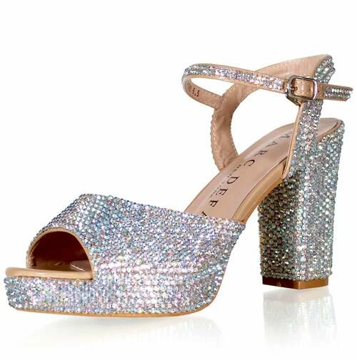 Marc Defang GIAVANNA AB CRYSTALS Platform Pageant Heels Prom Shoes Block 3 Marc Defang GIAVANNA AB CRYSTALS Platform Pageant Heels Prom Shoes Block