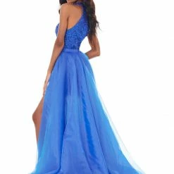 Ashley Lauren 1740 IN STOCK ALL COLORS Long Organza Overskirt Wire Hem Pageant Prom Layers