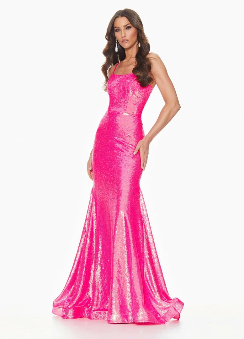 In Stock Mermaid Dresses Ashley Lauren 11024 Coral Size 4, 8 Sequin Prom Dress With Lace Up Back Pageant Gown 7 In Stock Mermaid Dresses Ashley Lauren 11024 Coral Size 4, 8 Sequin Prom Dress With Lace Up Back Pageant Gown