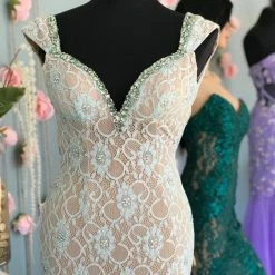 In Stock Johnathan Kayne Style 535 Aqua Size 4 Prom Dress Pageant Gown