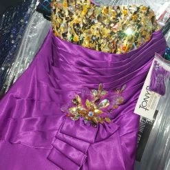 In Stock TONY BOWLS PARIS 112739 Size 0 Long Satin Animal Print Prom Dress Pageant Leopard Animal Print Dresses 13 In Stock TONY BOWLS PARIS 112739 Size 0 Long Satin Animal Print Prom Dress Pageant Leopard Animal Print Dresses