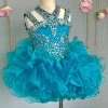 In Stock Ritzee Girls 279 Size 2 Cupcake Short Pageant Dress Layer Ruffle Glitz High Neckline
