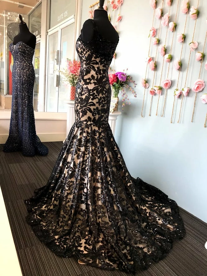 In Stock Envious Couture 1242 Size 4, 6 Long Mermaid Sequin Lace Prom Dress Pageant Gown 5 In Stock Envious Couture 1242 Size 4, 6 Long Mermaid Sequin Lace Prom Dress Pageant Gown