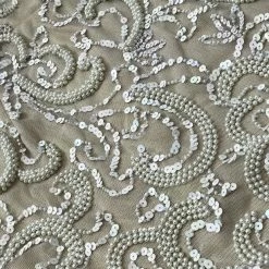 In Stock Ashley Lauren 4257 Short Beaded Cocktail Dress Formal Ivory Gown Beaded Sequin