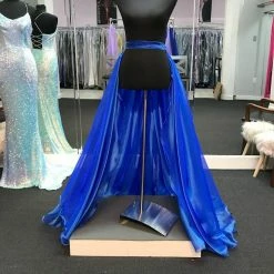 In Stock Marc Defang 8023 Layered Organza Prom Pageant Overskirt Fun Fashion Shimmer