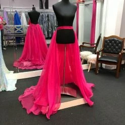 In Stock Marc Defang 8023 Layered Organza Prom Pageant Overskirt Fun Fashion Shimmer