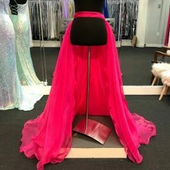 Marc Defang 8023 Layered Organza Prom Pageant Overskirt Fun Fashion Shimmer