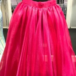 In Stock Marc Defang 8023 Layered Organza Prom Pageant Overskirt Fun Fashion Shimmer