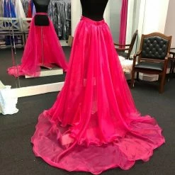 In Stock Marc Defang 8023 Layered Organza Prom Pageant Overskirt Fun Fashion Shimmer