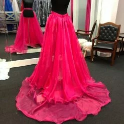 In Stock Marc Defang 8023 Layered Organza Prom Pageant Overskirt Fun Fashion Shimmer