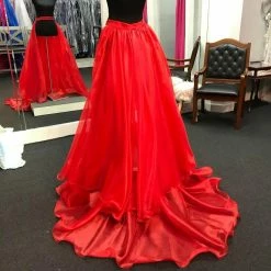 In Stock Marc Defang 8023 Layered Organza Prom Pageant Overskirt Fun Fashion Shimmer