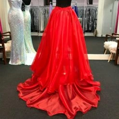 In Stock Marc Defang 8023 Layered Organza Prom Pageant Overskirt Fun Fashion Shimmer