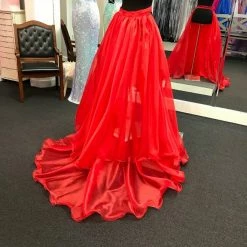 Marc Defang 8023 Layered Organza Prom Pageant Overskirt Fun Fashion Shimmer