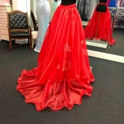 In Stock Marc Defang 8023 Layered Organza Prom Pageant Overskirt Fun Fashion Shimmer