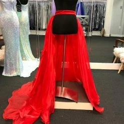 In Stock Marc Defang 8023 Layered Organza Prom Pageant Overskirt Fun Fashion Shimmer