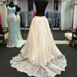 In Stock Marc Defang 8023 Layered Organza Prom Pageant Overskirt Fun Fashion Shimmer