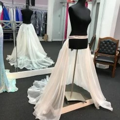 In Stock Marc Defang 8023 Layered Organza Prom Pageant Overskirt Fun Fashion Shimmer