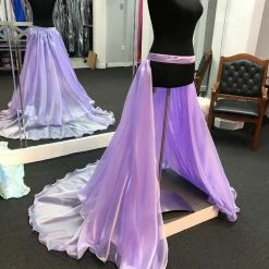 Marc Defang 8023 Layered Organza Prom Pageant Overskirt Fun Fashion Shimmer