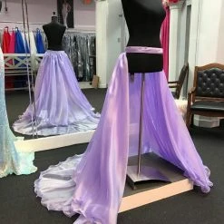 In Stock Marc Defang 8023 Layered Organza Prom Pageant Overskirt Fun Fashion Shimmer