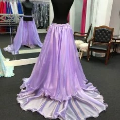 In Stock Marc Defang 8023 Layered Organza Prom Pageant Overskirt Fun Fashion Shimmer