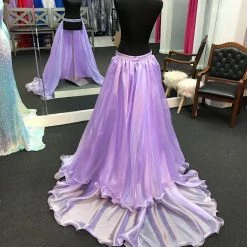 In Stock Marc Defang 8023 Layered Organza Prom Pageant Overskirt Fun Fashion Shimmer