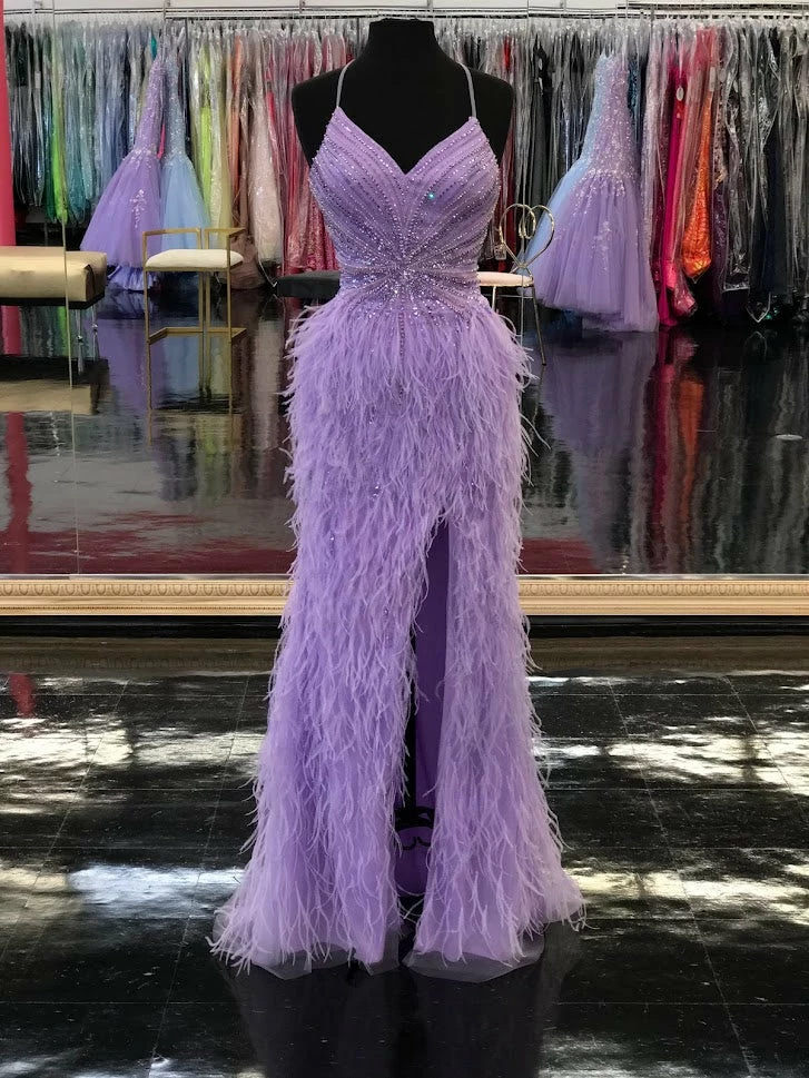 In Stock Jovani 08060 Size 4 Long Feather Backless Corset Prom Dress Formal Gown Slit Skirt V Neck 22 In Stock Jovani 08060 Size 4 Long Feather Backless Corset Prom Dress Formal Gown Slit Skirt V Neck