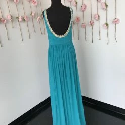 In Stock Jovani JVN20391 Size 18 Plus Size Neck Prom Dress Pageant Gown A Line Embellished