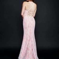 Nina Canacci 2313 Long Mermaid Prom Pageant Gown Corset Dresses