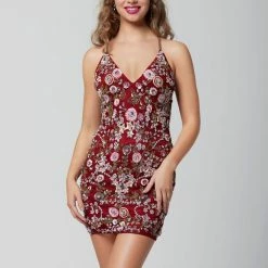 In Stock Backless Dresses Primavera Couture 1938 Size 0 Short 3D Sequined Cocktail Dress Homecoming Dress Midnight Blue