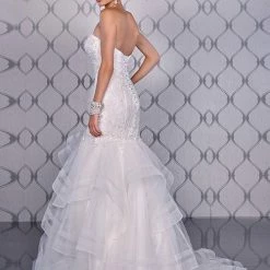 In Stock Mermaid Dresses Adagio Bridal W9233 Size 12 Wedding Dress Mermaid Lace Corset Crystal Lace 9233