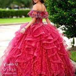 Camila Q Quinceanera Dress 1010 Off Shoulder Ruffle Layer Ballgown Princess Ballgown Dresses