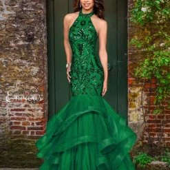 Mermaid Dresses Envious Couture 18034 High Neckline Sequin Mermaid Prom Dress Ruffle Gown 23 Mermaid Dresses Envious Couture 18034 High Neckline Sequin Mermaid Prom Dress Ruffle Gown