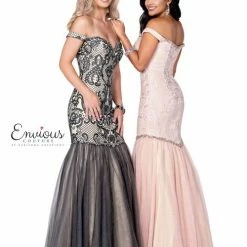 In Stock Envious Couture 1007 Size 0 Mermaid Prom Dress Evening Gown Off The Shoulder