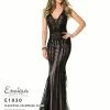 In Stock Mermaid Dresses Envious Couture E1030 Size 16 Lace Embellished Mermaid Formal Dress Long Gown