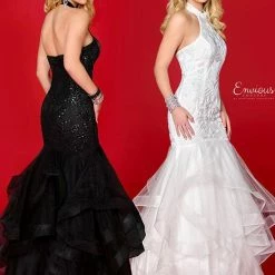 Mermaid Dresses Envious Couture 18034 High Neckline Sequin Mermaid Prom Dress Ruffle Gown 26 Mermaid Dresses Envious Couture 18034 High Neckline Sequin Mermaid Prom Dress Ruffle Gown