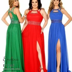 In Stock CLEARANCE Envious Couture E1145 Royal Size 16 Prom Dress Pageant Gown