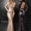 In Stock Envious Couture 18505 Champagne Size 6, 10 Prom Dress Pageant Gown Mermaid Dresses