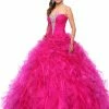In Stock Envious Couture 2167 Size 12 Quinceanera Ballgown Dress Crystal Ruffle Pink Ballgown Dresses