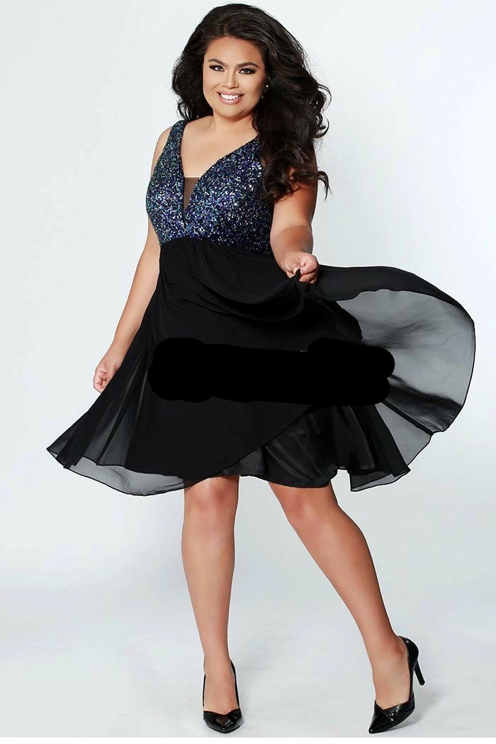 Sydney's Closet And Tease Prom Sydneys Closet CE1820 Short Black Multi Homecoming Dress Cocktail Dress 3 Sydney's Closet And Tease Prom Sydneys Closet CE1820 Short Black Multi Homecoming Dress Cocktail Dress