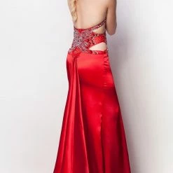 In Stock Nina Canacci J4061 Purple Size 4 Illusion Bodice Satin Prom Dress Evening Gown 10 In Stock Nina Canacci J4061 Purple Size 4 Illusion Bodice Satin Prom Dress Evening Gown