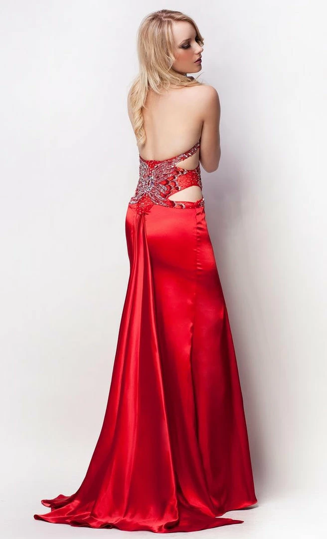 In Stock Nina Canacci J4061 Purple Size 4 Illusion Bodice Satin Prom Dress Evening Gown 6 In Stock Nina Canacci J4061 Purple Size 4 Illusion Bodice Satin Prom Dress Evening Gown